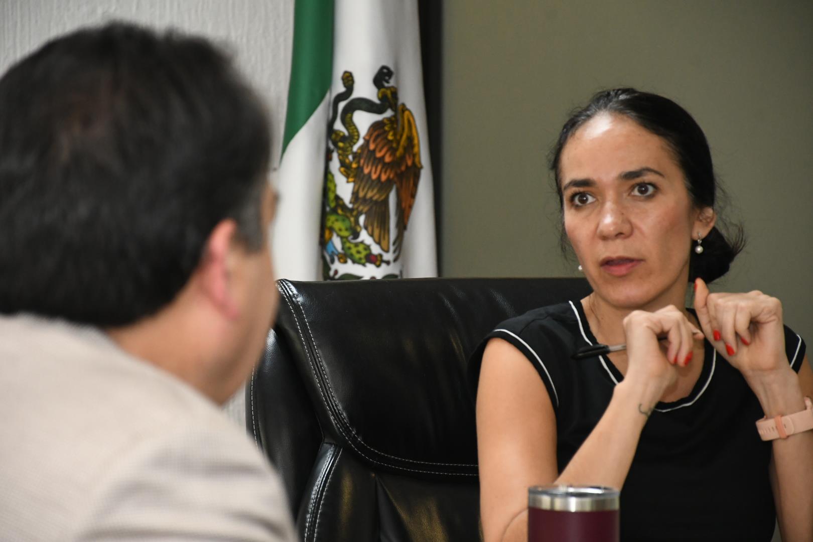 Reunión de trabajo con la Mtra. Dunia Ludlow Deloya, Directora de SUPERISSSTE